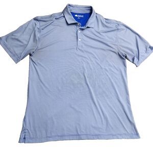 ONWARD RESERVE Polo Shirt Men Size 2XL Blue Performance Printed Short Sleeve